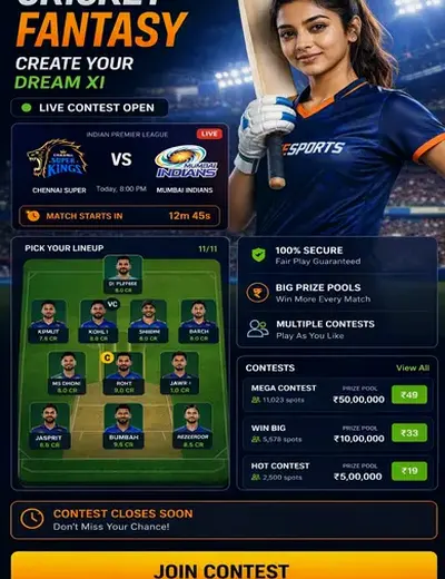 Time Bazar (time bazar) fantasy cricket & matchday visual 3